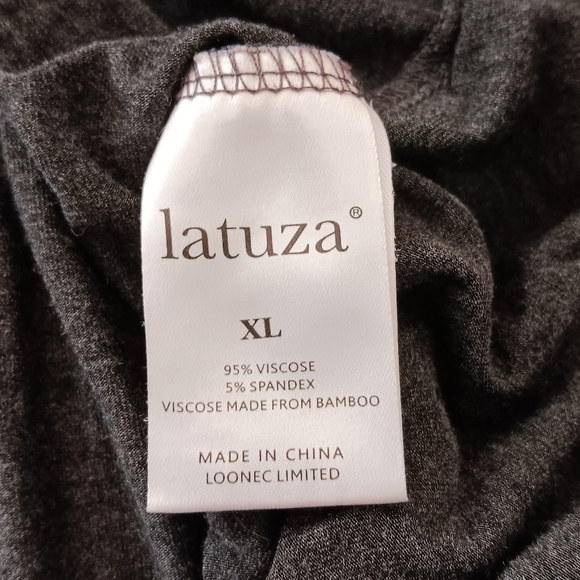 Latuza Pajama Bottoms Shorts Drawstring Elastic Comfy Lounge 9" Inseam Grey XL - Picture 2 of 9